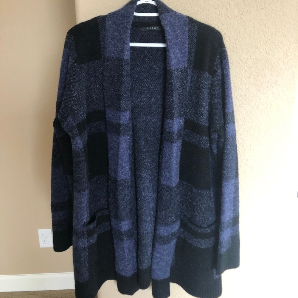 Black and Blue Cardigan